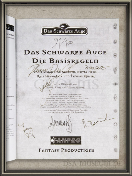 DSA_Schwarze_Auge_Museum_Limitiert_Sonderausgabe_SPIEL_2001_Basis_Regeln_Grund_Box_I