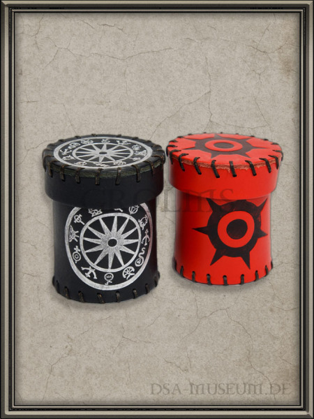 DSA_Schwarze_Auge_Museum_Merchandise_Promo_Würfelbecher_Zwölfgötter_Borbarad_SPIEL