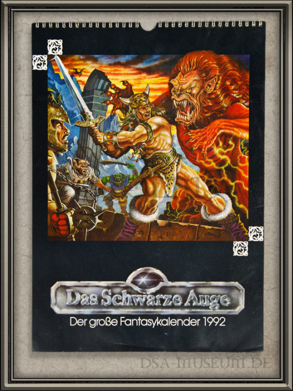 Das Schwarze Auge „Der grosse Fantasy-Kalender 1992“ - DSA-Museum